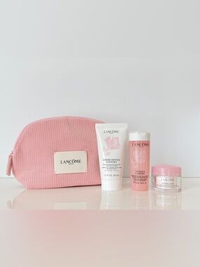 NEW Lancome 4-Pc Comforting & Hydrating Starter Travel Set~ Cream➕Cleanser➕Toner